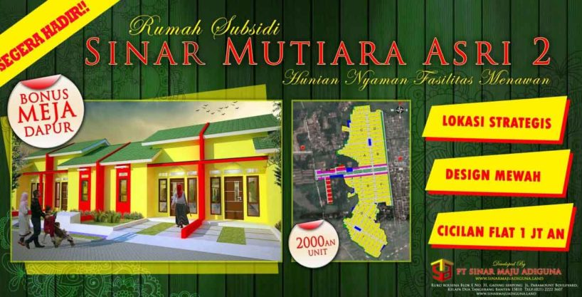 Brosur Sinar Mutiara Asri 2 818x417 - Sinar Mutiara Asri 2 rumah subsidi di Tigaraksa Tangerang