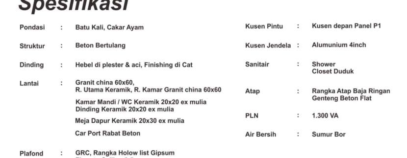 Spesifikasi-Alexandria-Residence