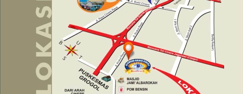 Lokasi D'Golden Cinere