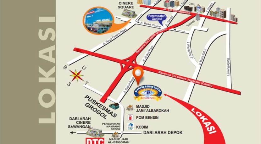 Lokasi D'Golden Cinere