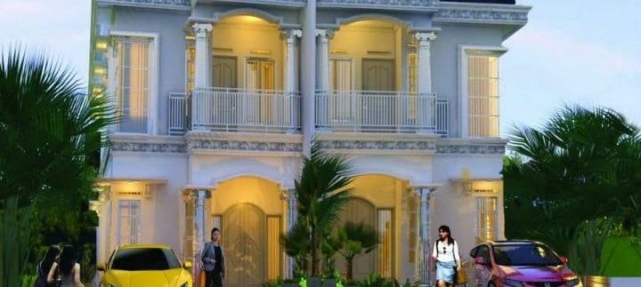 desain townhouse kaisar serpong