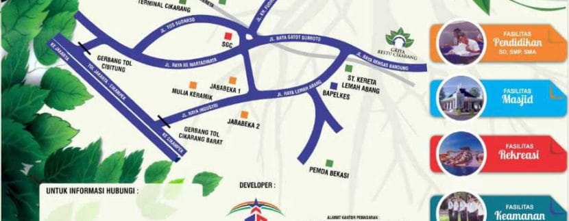 Denah-Lokasi-Griya-Restu-Cikarang