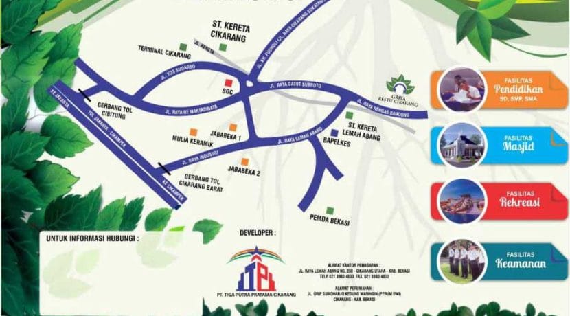 Denah-Lokasi-Griya-Restu-Cikarang