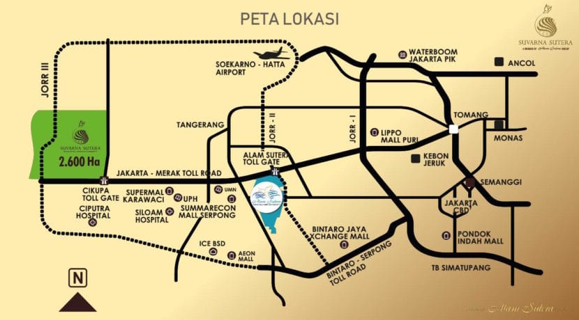 Lokasi Suvarna Sutera