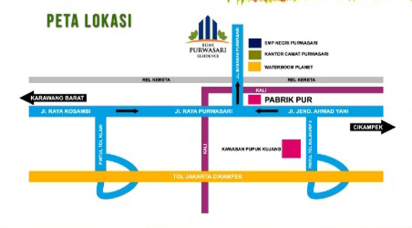 Bumi-Purwasari-Residence-Peta-Lokasi