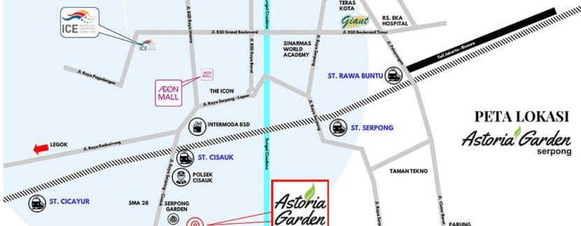 Lokasi Astoria Garden Serpong