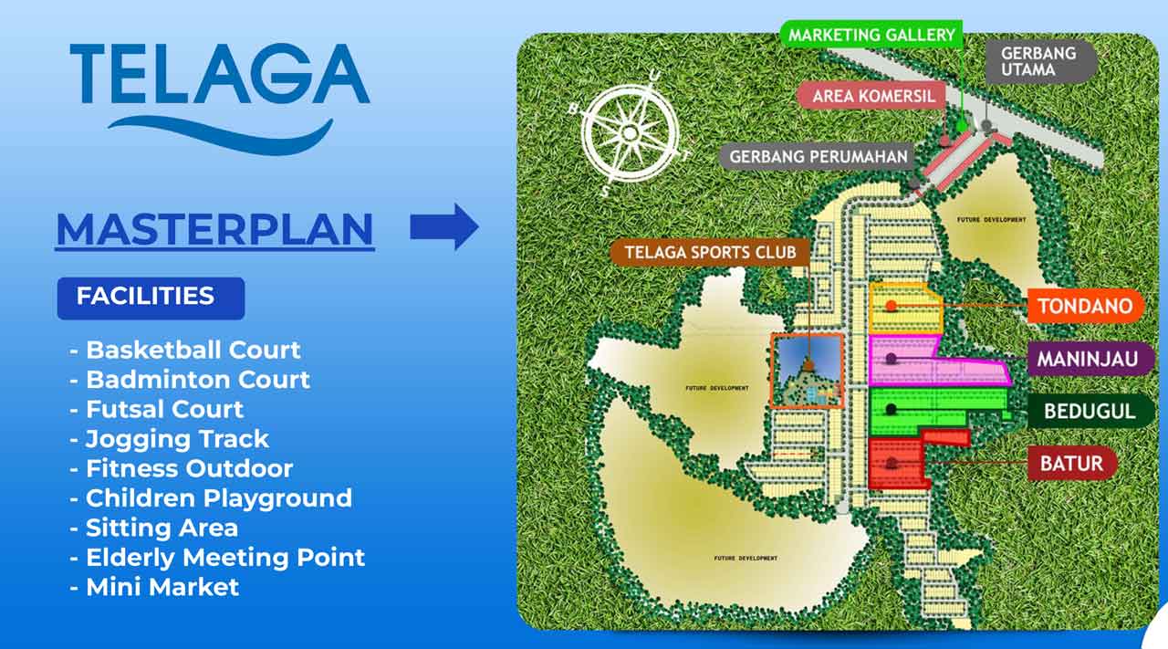 Master site plan Telaga - Rumah siap huni di Telaga @Legok Serpong