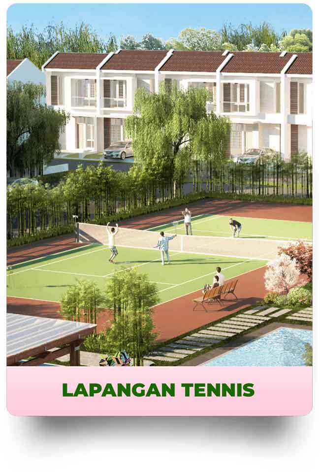 Fasilitas Lapangan tennis  1 - Kana Park rumah bergaya Jepang @Legok Serpong