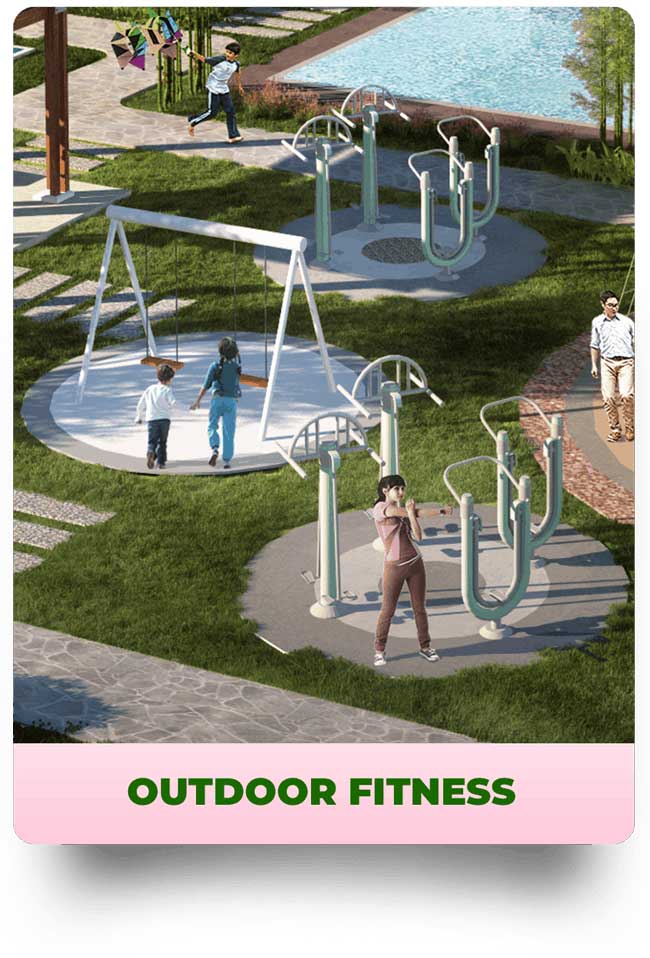 Fasilitas Outdoor fitness 1 - Kana Park rumah bergaya Jepang termurah di Tangerang