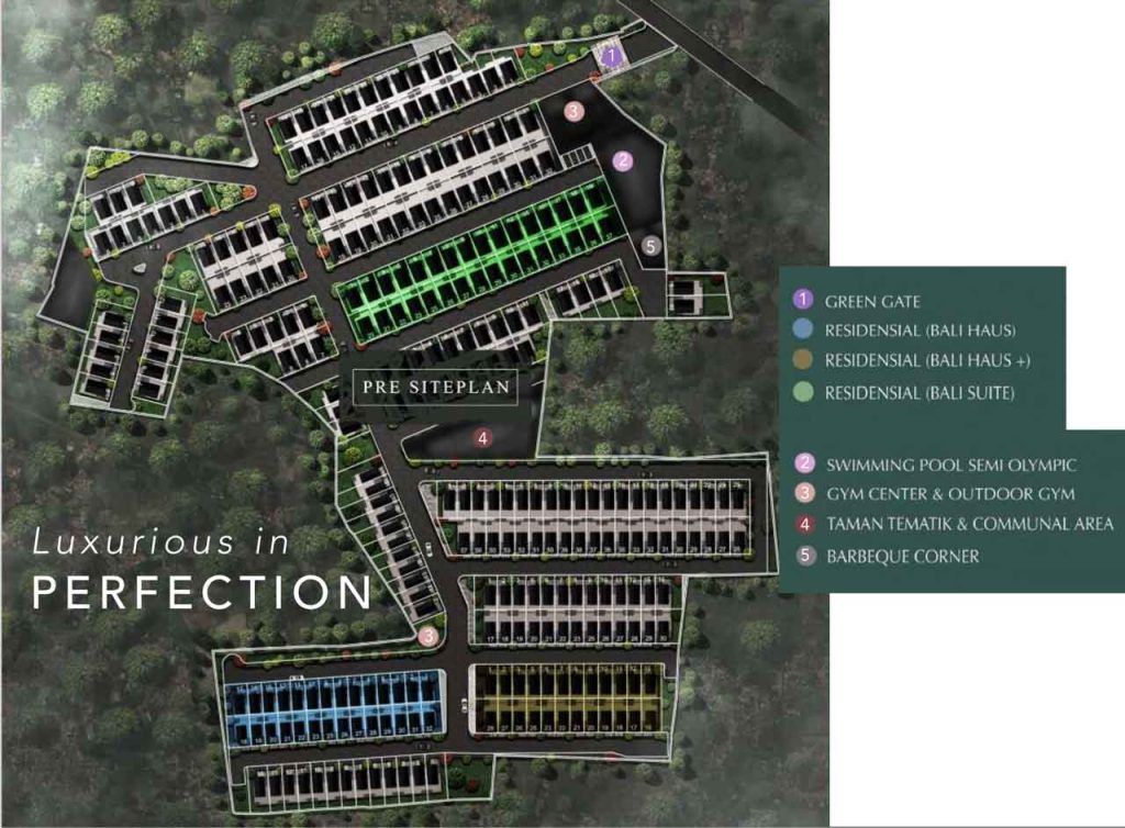 Site Plan Bali Resort Tangerang