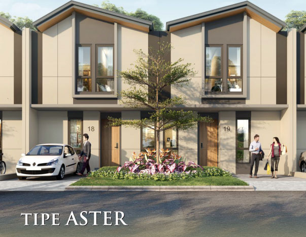 Type Aster Cluster Astha - Rumah 2 lantai minimalis di Cluster Astha Suvarna Sutera