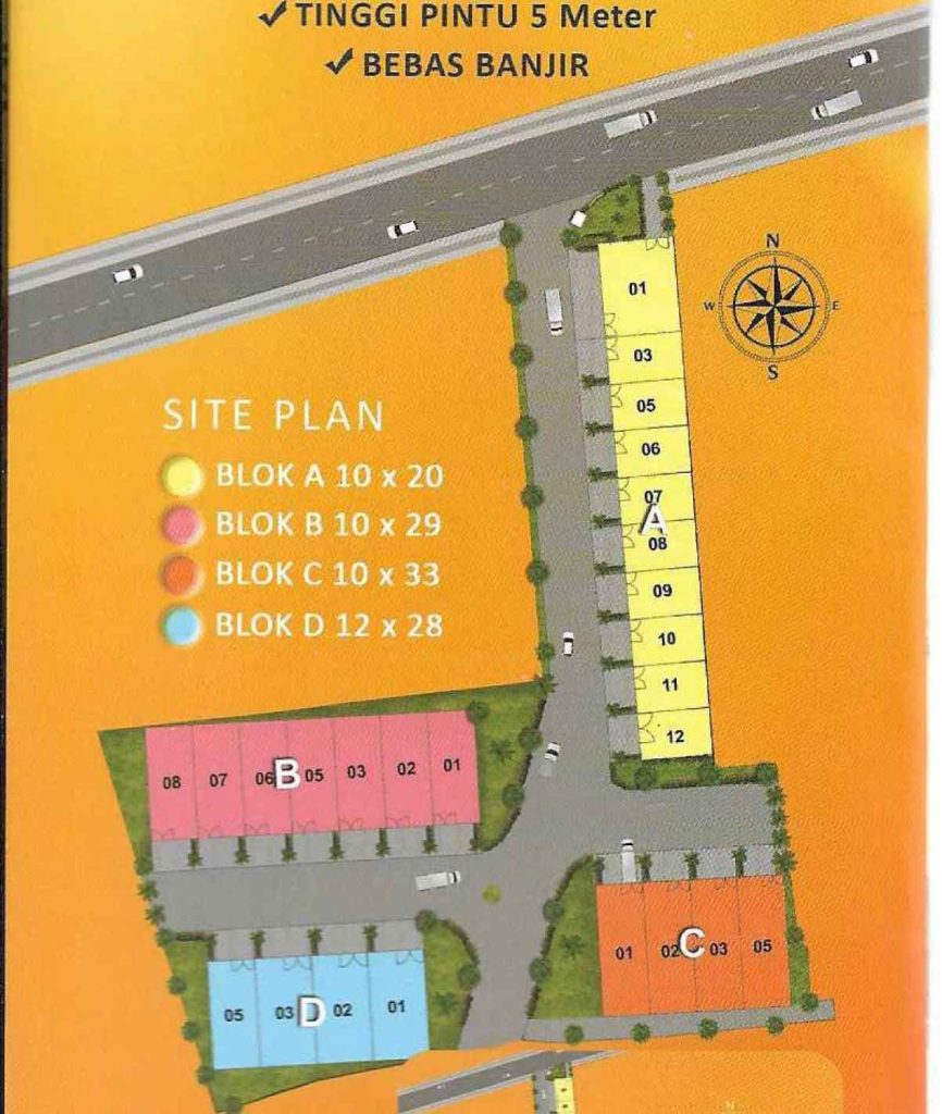 Site plan Sentra Neglasari gudang Tangerang