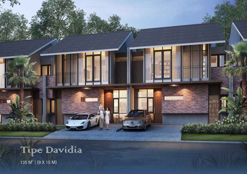 Type Davidia - Rumah minimalis siap huni di cluster Dakota Suvarna Sutera