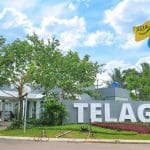 jarak telaga legok ke serpong