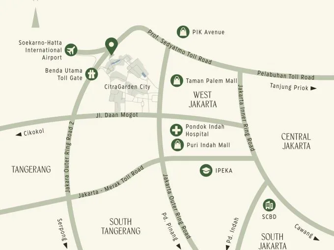 rumah dekat Bandara Soekarno Hatta