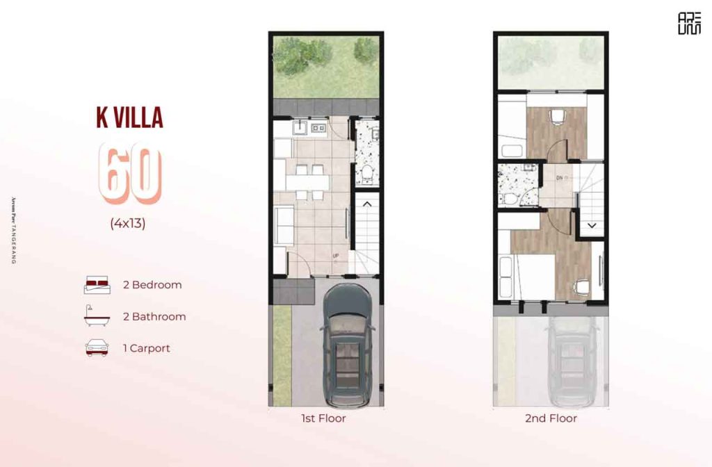 rumah korea 2 lantai 400 jutaan